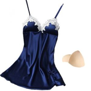 Ladies Padded Bra Night Gown