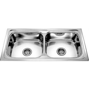 45 X 20 X 9 Inch Double Bowl Kitchen Sink