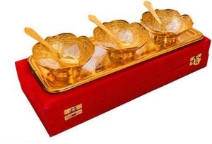 Designer Brass Bowl Set