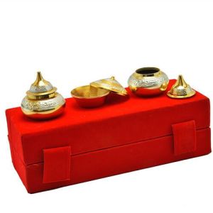 Plated Kumkum Set