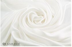 White Satin Silk Fabric