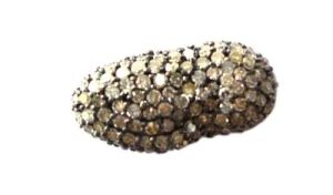 Peanut Pave Diamond Beads