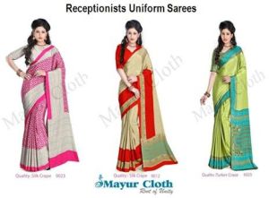 Designer Uniform Sarees