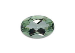 Oval Shaped Green Amethyst Gemstone
