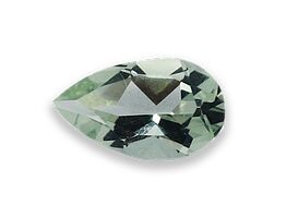 Pear Shaped Green Amethyst Gemstone