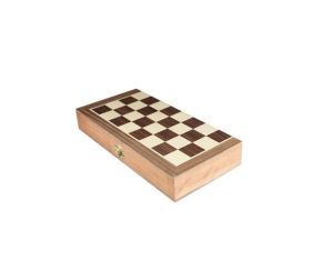 Wood chess box
