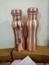 Plain Curved Copper Bottle