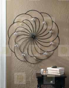 Flower Shaped Wall Candle Tealight Holder