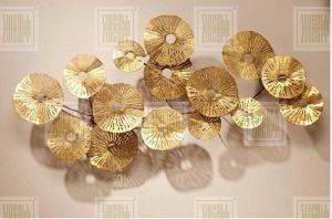 Golden Flower Wall Art