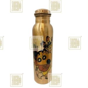 Standard Cartoon Printed Copper Bottle