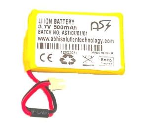 3.7V 500mAh Lithium Ion Battery