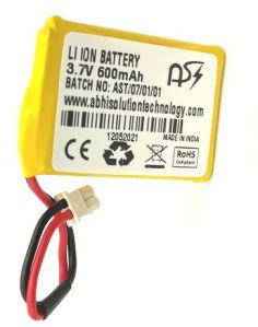 3.7V 600mAh Lithium Ion Battery