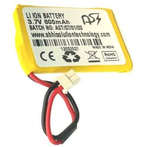 3.7V 800mAh Lithium Ion Battery