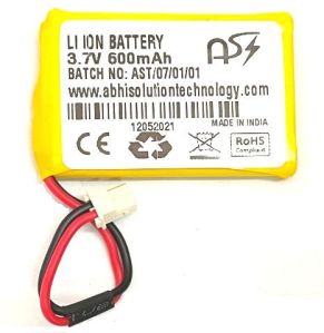 3.7V 600mAh Lithium Ion Battery