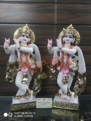 White Marble Radha Krishna Moorti