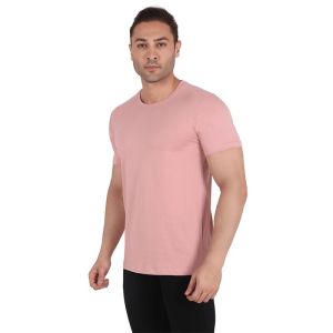 Brand On-Cotton plain round neck t-shirts