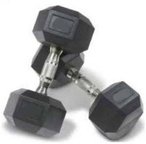 Hex Rubber Dumbbell