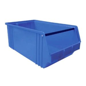 Blue Plastic Stackable Bin