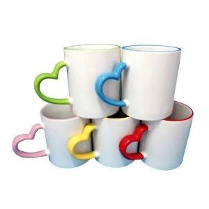 Sublimation Heart Handle Mug