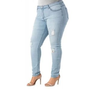 Ladies Stretchable Ripped Denim Jeans