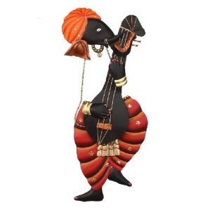 Lord Ganesha Playing Sitar Wall Hanging