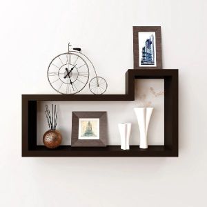 wooden wall shelf