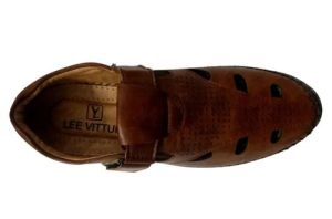 Mens Brown Leather Sandals