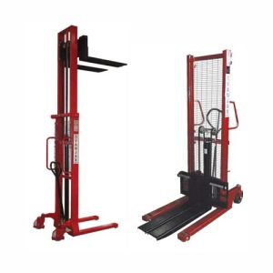 Manual pallet stacker