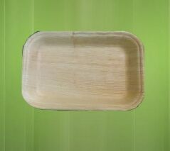 20X14cm Rectangular Areca Leaf Plate