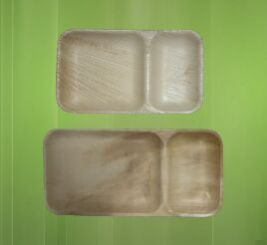 Areca Leaf 2 Partition Plate
