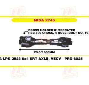 MISA 2745 Interaxle Shaft Assembly