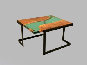 Transparant Green Centre Table