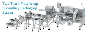 Two Track Flow Wrap Secondary Packaging System