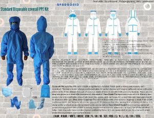 Standard Disposable coverall PPE Kit