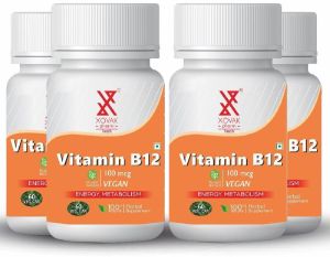 Vitamin B12 Capsules For Boost Physical Stamina, Promote healthy brain functions, Prevent depression