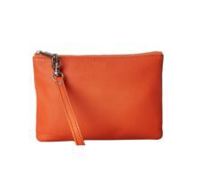 leather zipper wristlet money bags wallet ladies