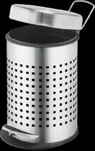 Stainless Steel 11 Liter Perforated Pedal Dustbin