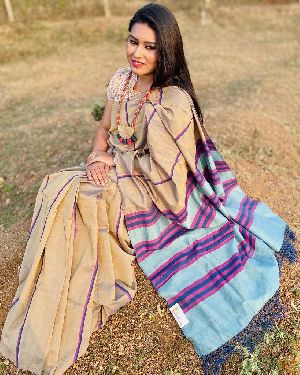 Casual Wear Mercerized Cotton Saree