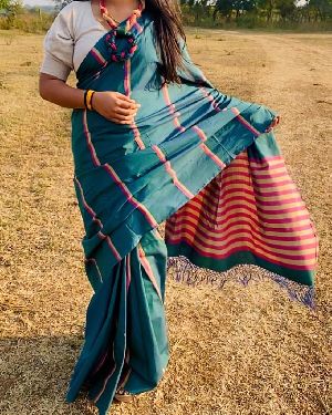 Casual Wear Mercerized Cotton Saree