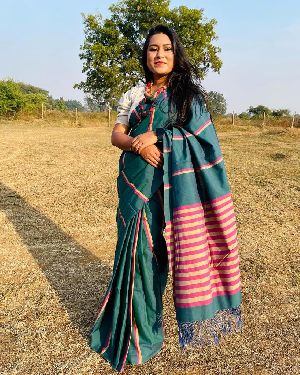 Casual Wear Mercerized Cotton Saree