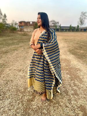 Multicolor Mercerized Cotton Dupatta