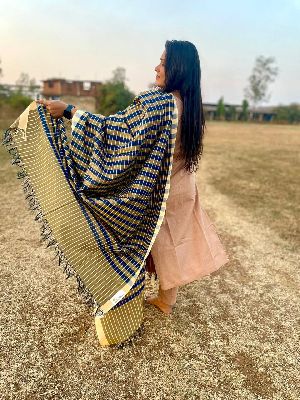 Multicolor Mercerized Cotton Dupatta