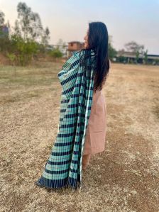 Multicolor Mercerized Cotton Dupatta
