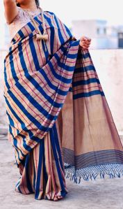 Designer Mercerized Cotton Saree