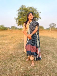 Multicolor Mercerized Cotton Dupatta