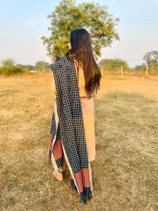 Multicolor Mercerized Cotton Dupatta