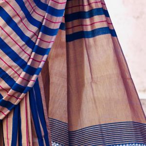 Designer Mercerized Cotton Saree