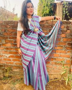 Casual Wear Mercerized Cotton Saree