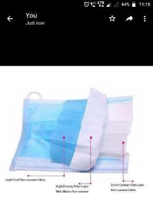 3 layer non wowen surgical mask