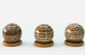 banded aragonite sphere ball